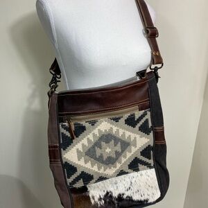 Myra Bag- Crossbody with Aztec and Animal Print Patterns